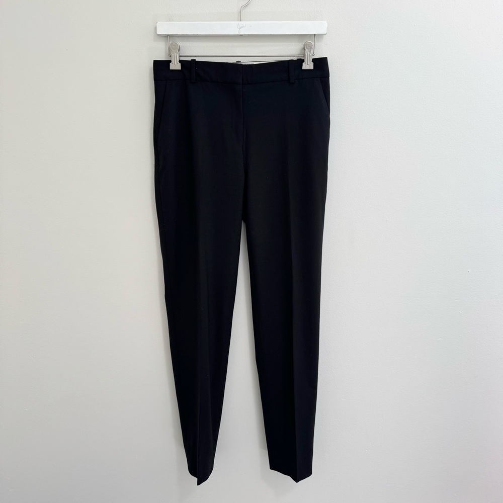 M.M. Lafluer Wool Blend Tapered Leg Trousers